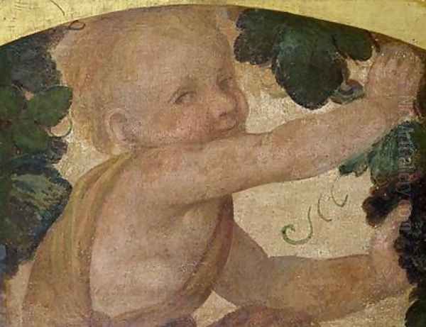 Putto with Vines Oil Painting by Bernardino Luini