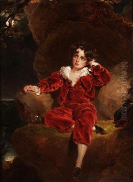 Portrait Of Charles William Lambton (1818-1831) Oil Painting by Sir Thomas Lawrence