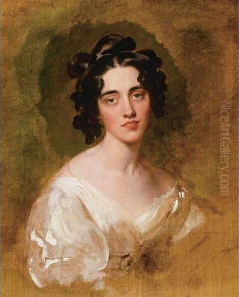 Portait Of Lady Georgina North (died 1835), Unfinished Oil Painting by Sir Thomas Lawrence