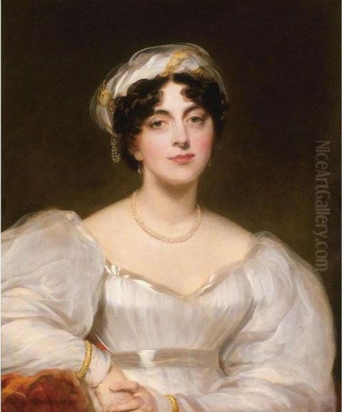 Portrait Of A Lady, Said To Be Mrs. Finch Oil Painting by Sir Thomas Lawrence