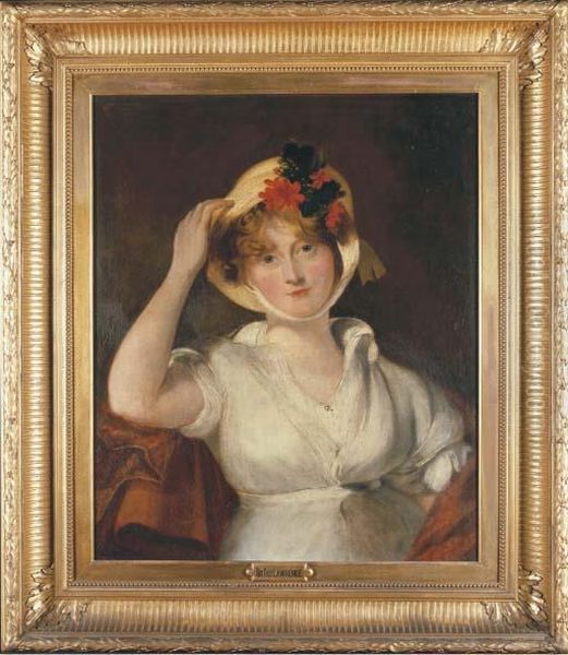 Portrait Of Queen Caroline Oil Painting by Sir Thomas Lawrence