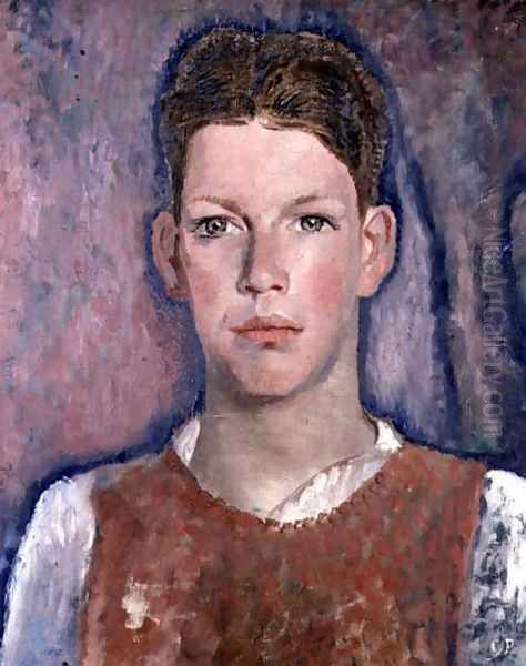 Head of a Boy Oil Painting by Glyn Warren Philpot