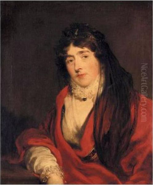 Portrait Of Frances, Lady Crewe (d.1818) Oil Painting by Sir Thomas Lawrence