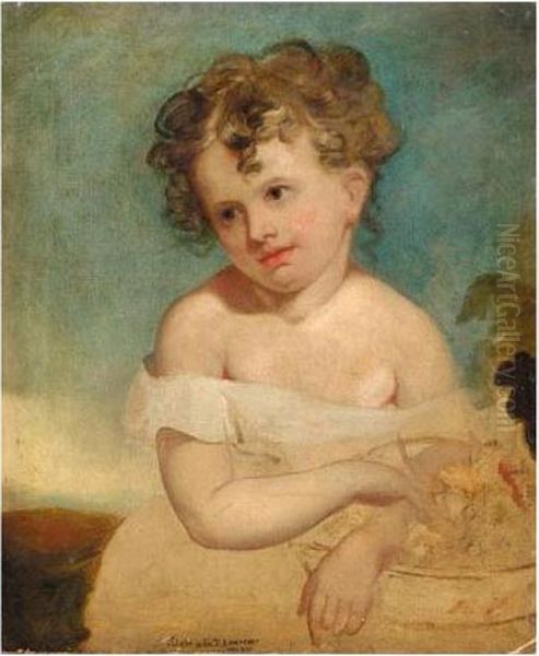 Portrait Of A Child Oil Painting by Sir Thomas Lawrence