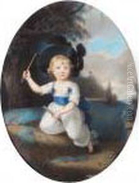 Portrait Of Laurence Sullivan As A Child Oil Painting by Sir Thomas Lawrence