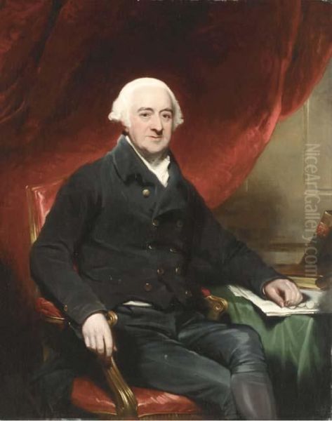 Portrait Of A Gentleman Said To Be Sir Walter Blount Oil Painting by Sir Thomas Lawrence