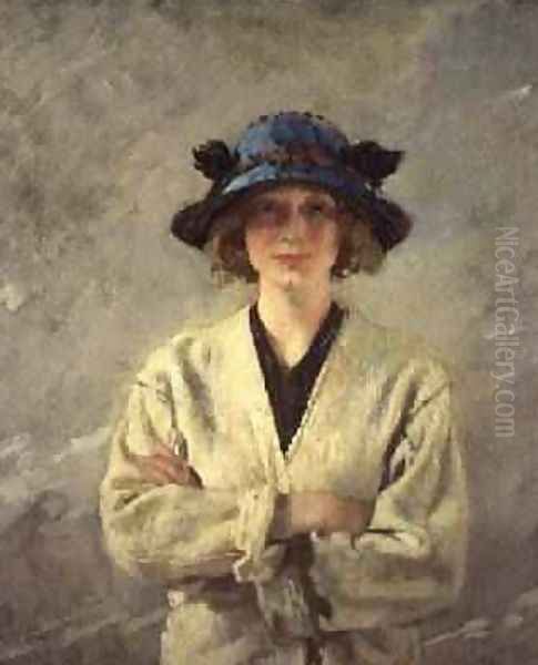 Girl in a White Dress Oil Painting by Sir William Newenham Montague Orpen