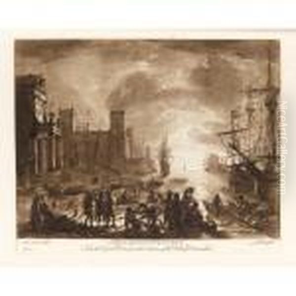 Liber Veritatis (see Le Blanc 105-405) Oil Painting by Claude Lorrain (Gellee)