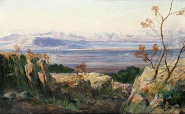 Albania Oil Painting by Edward Lear