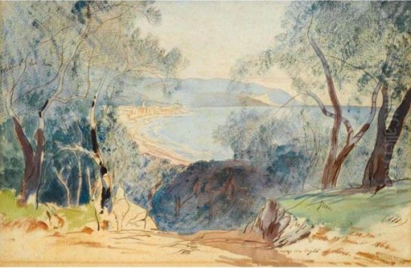 Diano, South Of France Oil Painting by Edward Lear