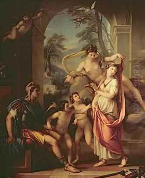 Venus Presenting Helen to Paris Oil Painting by Gavin Hamilton