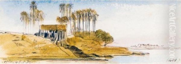 View Of Joske Oil Painting by Edward Lear