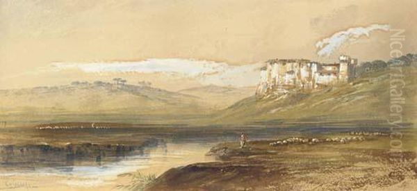 Campagna Di Roma, Crescenza Oil Painting by Edward Lear