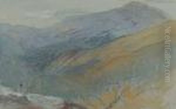 Palaiukhora, Crete Oil Painting by Edward Lear