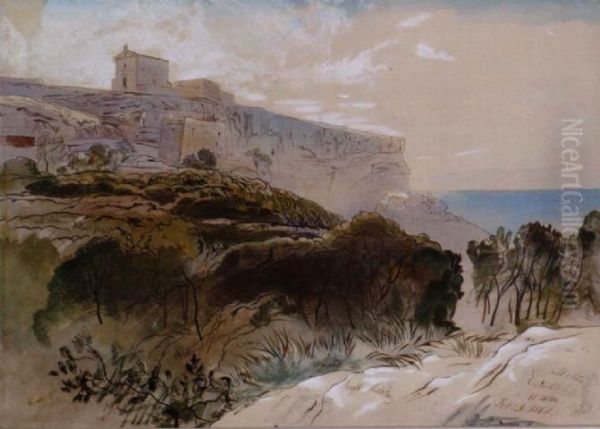 Mtahleb Oil Painting by Edward Lear