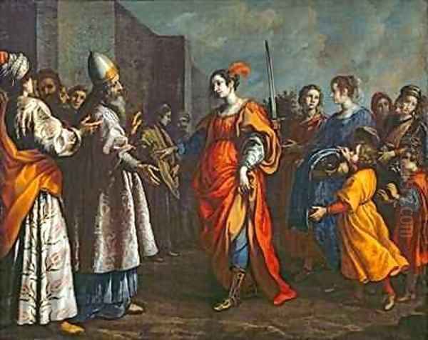 The Triumph of Judith Oil Painting by Francesco Curradi