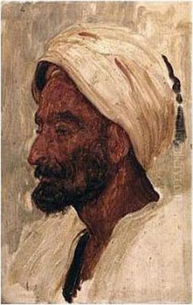 Study Of An Arab Oil Painting by Frederick Leighton