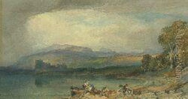 Coastal View Oil Painting by William Leighton Leitch