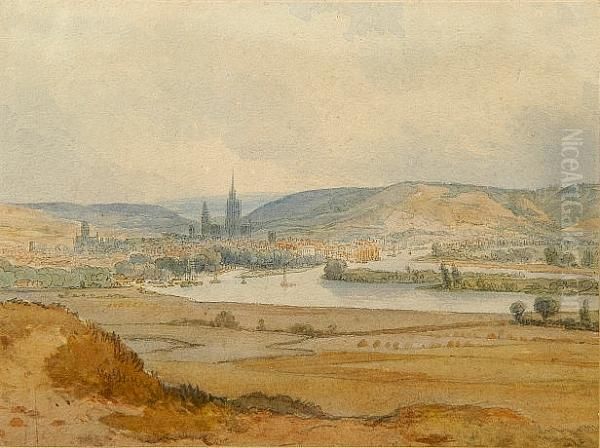 A View Of Rouen Oil Painting by William Leighton Leitch