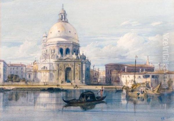 Santa Maria Della Salute, Venice Oil Painting by William Leighton Leitch