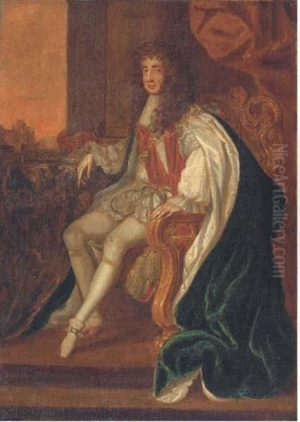 Portrait Of King Charles Ii Oil Painting by Sir Peter Lely