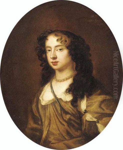 Portrait Of Nell Gwyn Oil Painting by Sir Peter Lely