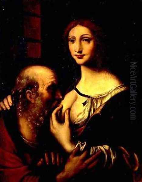 Charity Oil Painting by Bernardino Luini