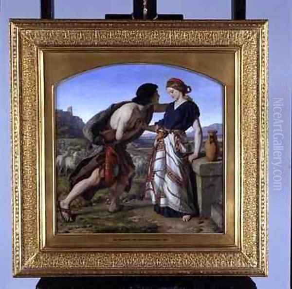 The Meeting of Jacob and Rachel 3 Oil Painting by William Dyce