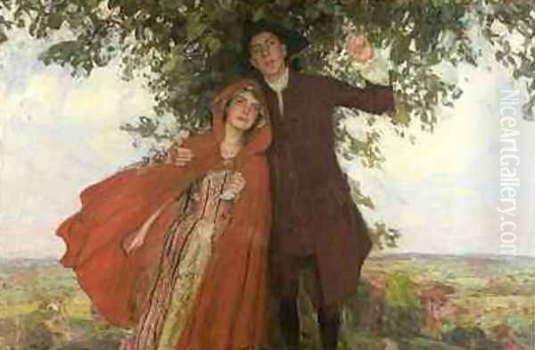 Tess of the DUrbervilles or The Elopement Oil Painting by William Hatherell