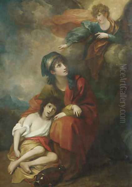 Hagar and Ishmael Oil Painting by Benjamin West