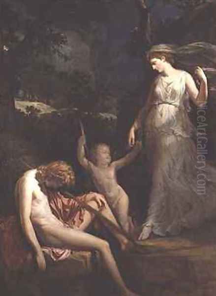 Diana and Endymion Oil Painting by Hugh Douglas Hamilton