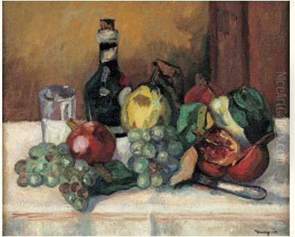 Nature Morte Aux Fruits, Circa 1925 Oil Painting by Henri Charles Manguin