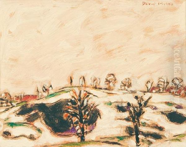 Bare Patches On The Hill by David Brown Milne