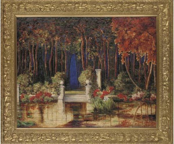 The Enchanted Garden Oil Painting by Thomas E. Mostyn