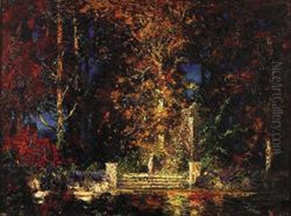 The Garden Of Delight Oil Painting by Thomas E. Mostyn