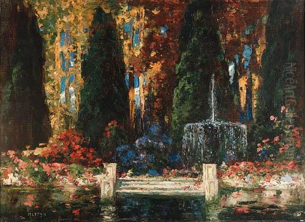 The Enchanted Garden Oil Painting by Thomas E. Mostyn