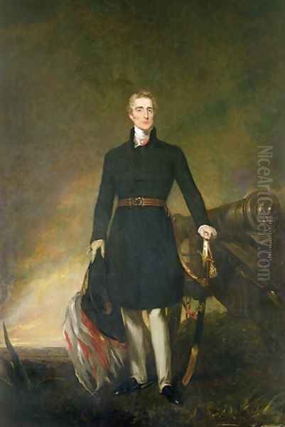 Arthur Wellesley 1769-1852 Duke of Wellington Oil Painting by John Simpson