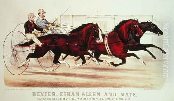 Dexter, Ethan Allen and Mate 1874 Oil Painting by John Cameron