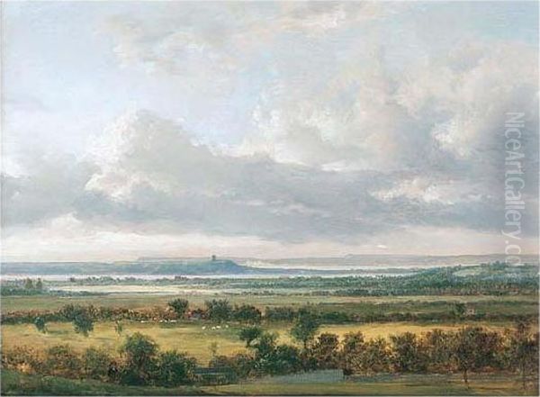 View Of Poole Harbour Oil Painting by Patrick, Peter Nasmyth