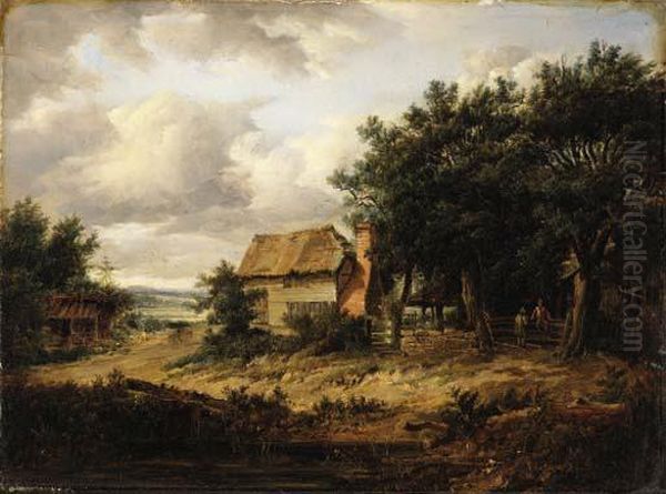 Farmhouse In A Clearing Oil Painting by Patrick, Peter Nasmyth