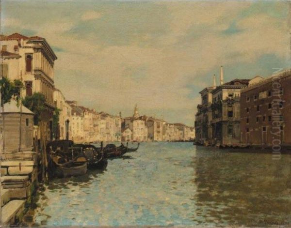 The Grand Canal, Venice Oil Painting by Alberto Pasini