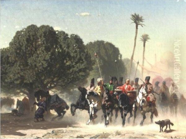 The Horse Guard Oil Painting by Alberto Pasini