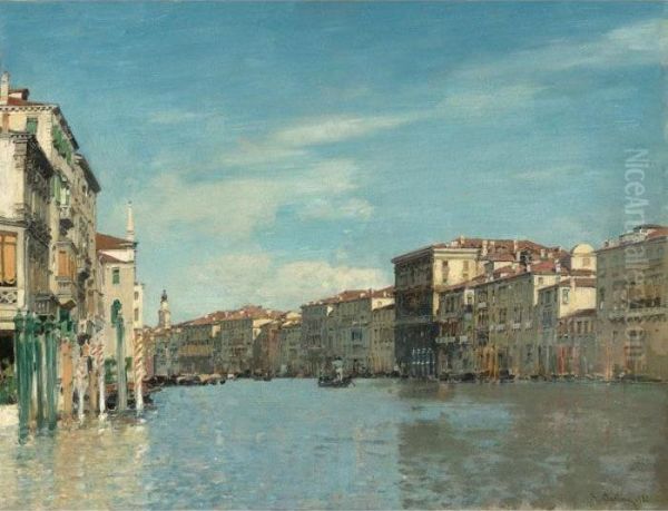 On The Grand Canal, Venice Oil Painting by Alberto Pasini