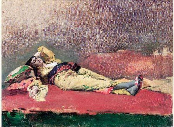 Odalisque Oil Painting by Alberto Pasini