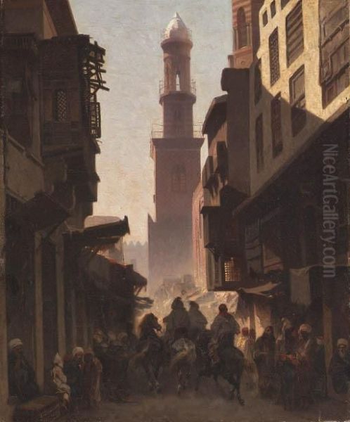 Via Del Cairo Oil Painting by Alberto Pasini