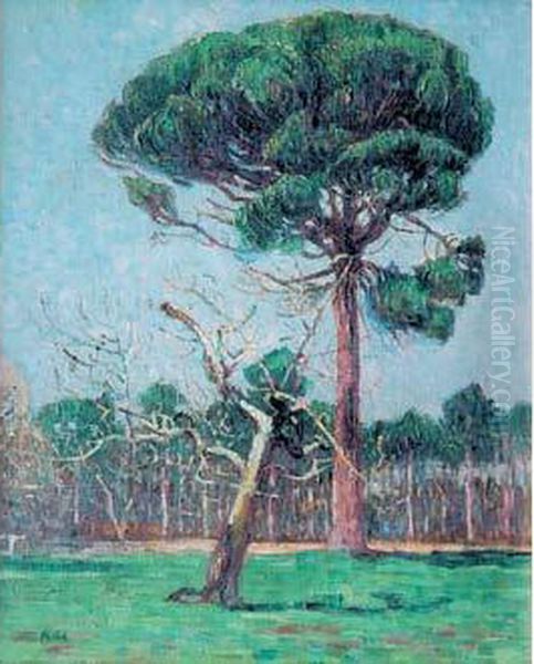 Foret Provencale Oil Painting by Jean Peske