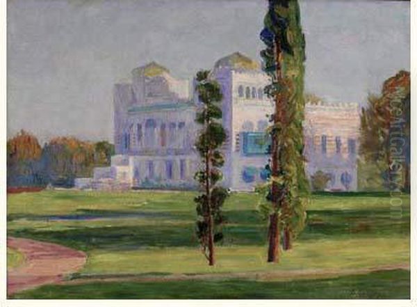  La Villa Blanche  Oil Painting by Hippolyte Petitjean