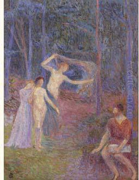 Vision, Circa 1896. Oil Painting by Hippolyte Petitjean