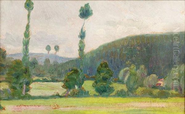 Paysage Oil Painting by Hippolyte Petitjean