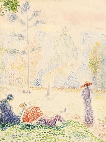 La Grand Jatte Oil Painting by Hippolyte Petitjean